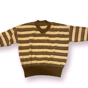 dark academia cozzy striped emo goth preppy sweater